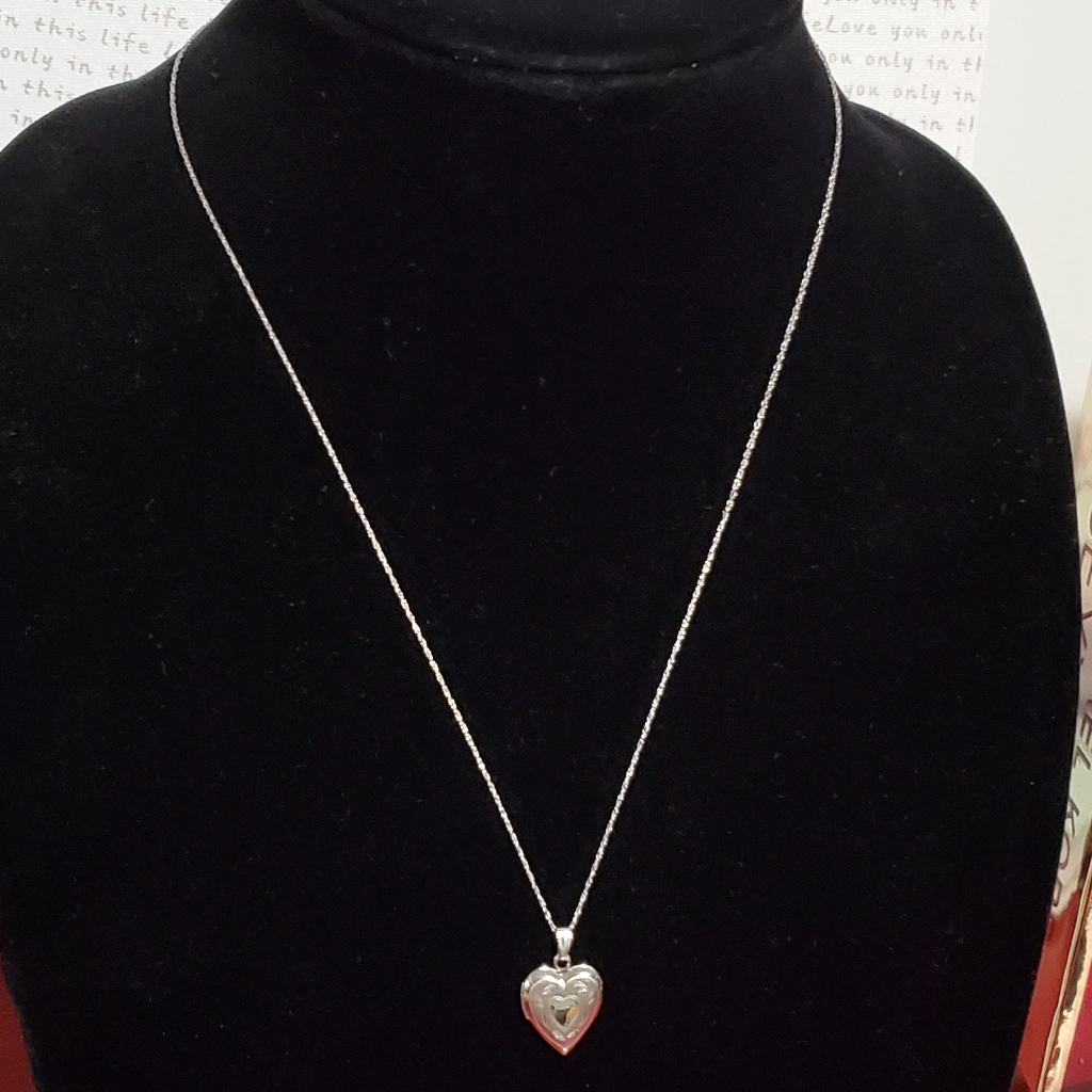 White Gold Heart Necklace